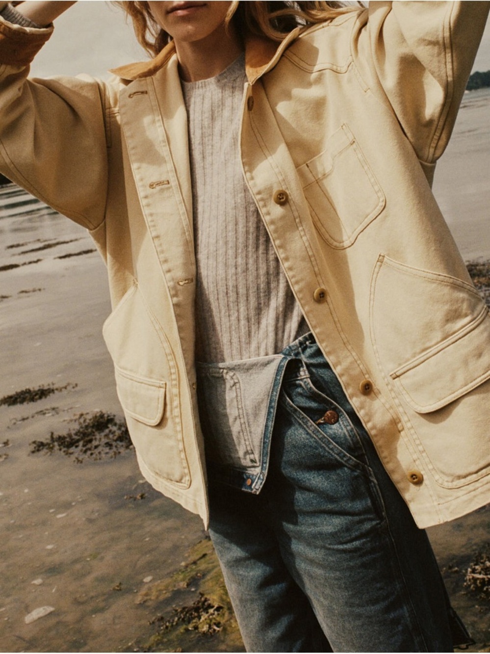 For @bawdyjo DÔEN Pascual Barn Jacket in straw - Picture 3 of 11